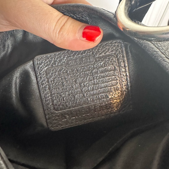 Vintage Coach F16533 Penelope Black Pebble Leather Crossbody Bag - Picture 5 of 8